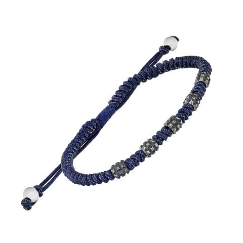 Stainless Steel Beads On Nyon Pull Cord