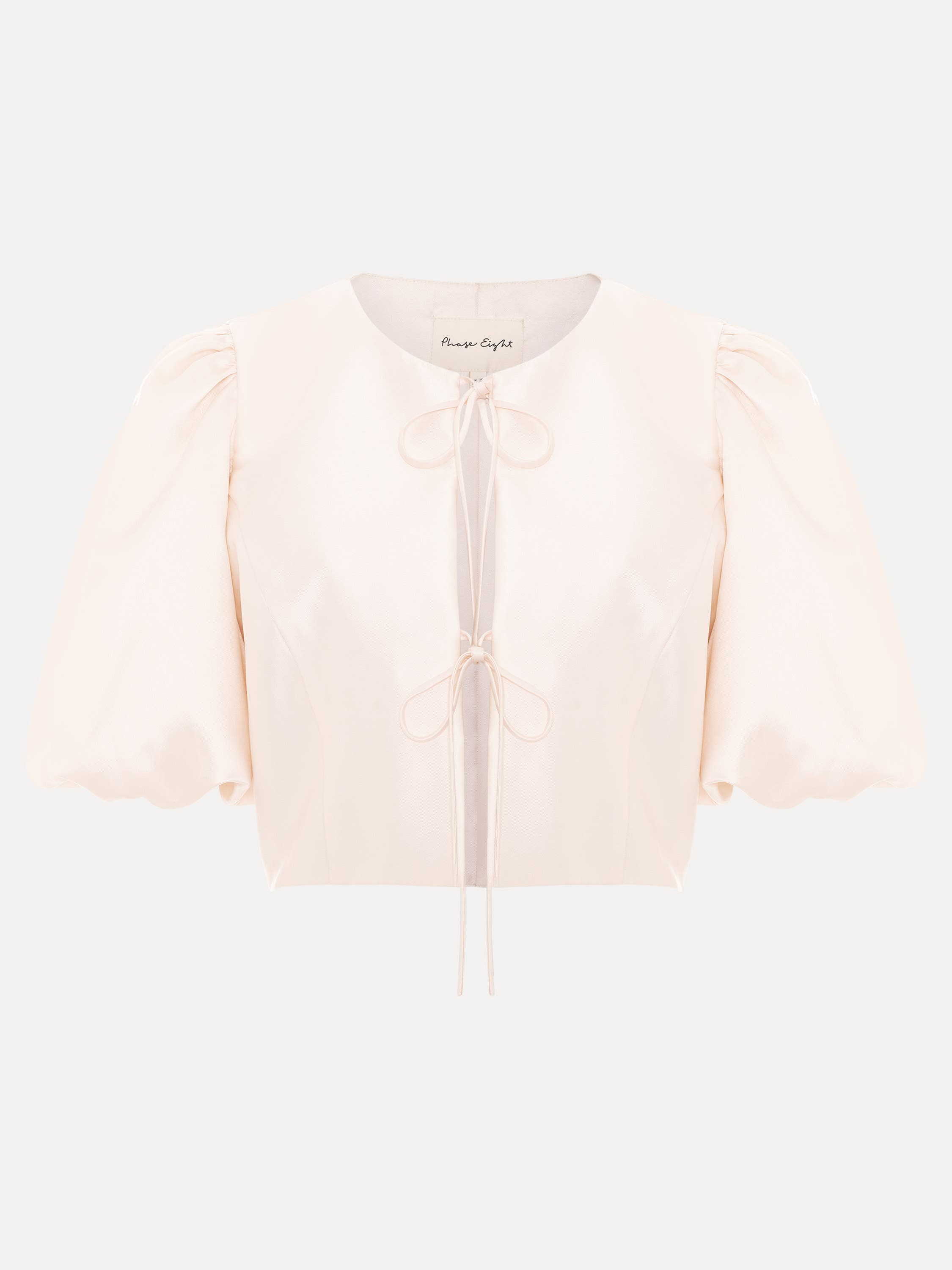 Paulina Cropped Puff-Sleeve Jacket - image 2