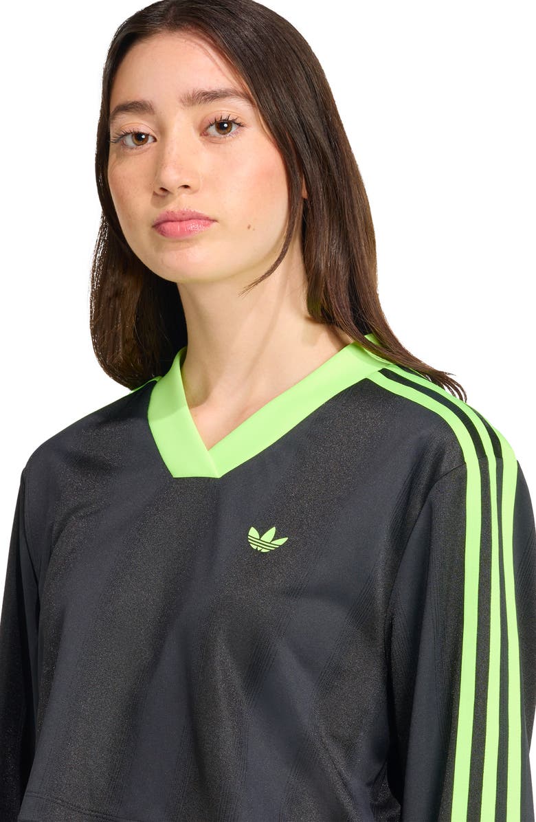 adidas Adicolor Soccer Crop Jersey, Alternate, color, 