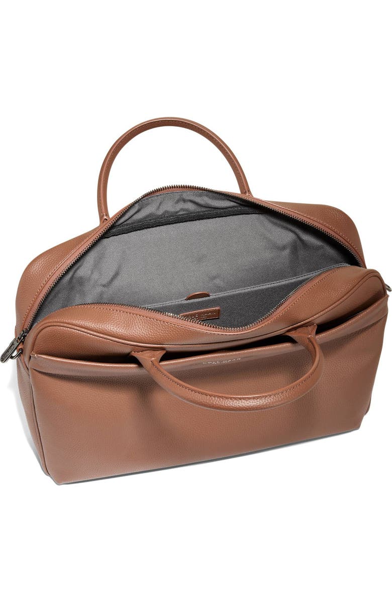 Cole Haan Belmont Leather Briefcase, Alternate, color, Dark Sequoia