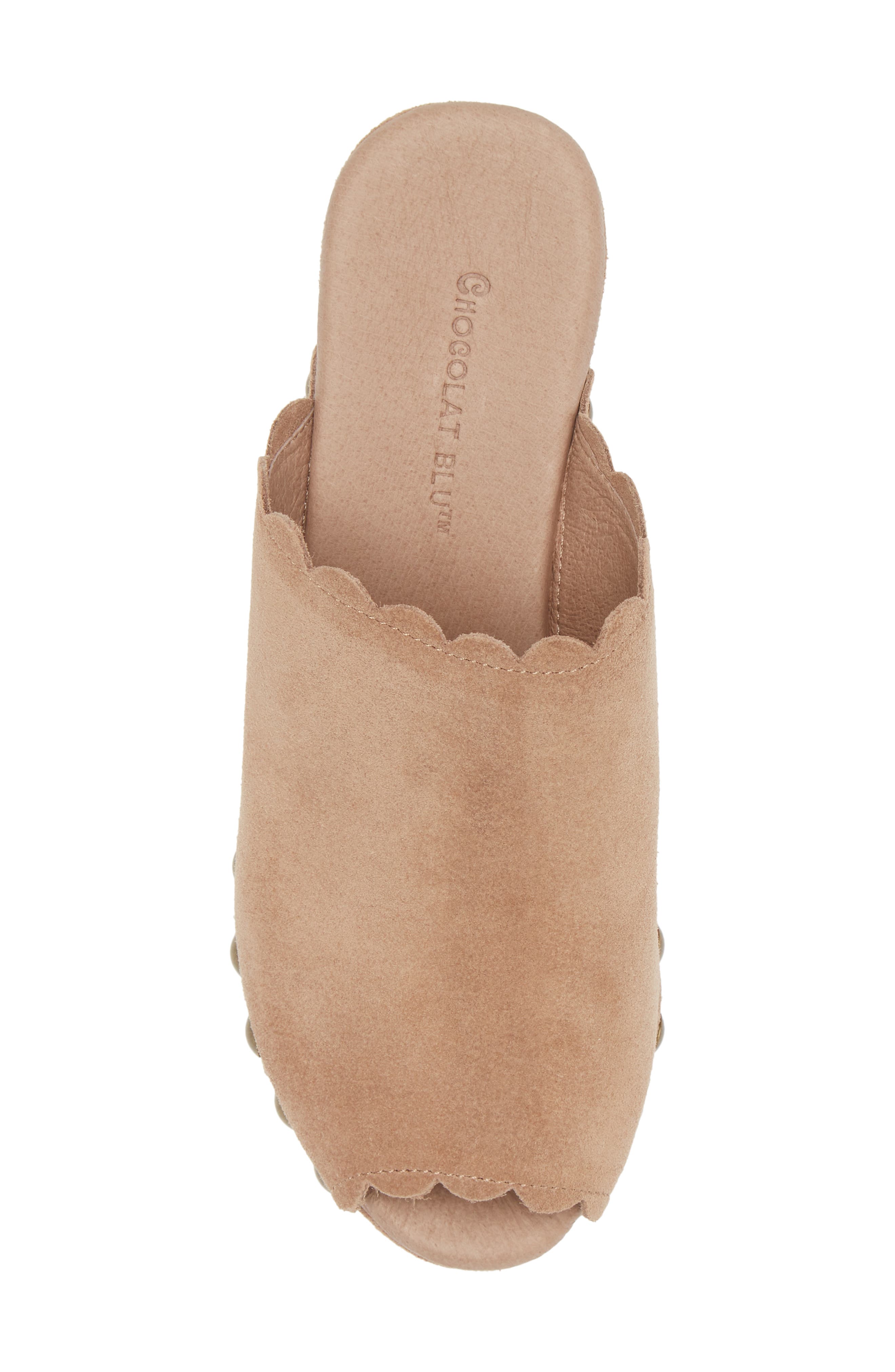 Chocolat Blu Genessis Platform Sandal, Alternate, color, Latte Suede