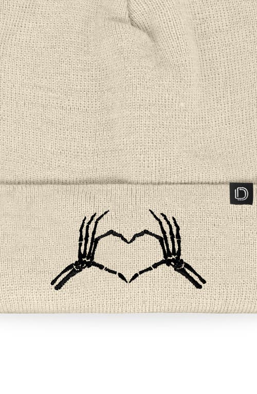 Dalix Heart Of Bones Beanie In Black
