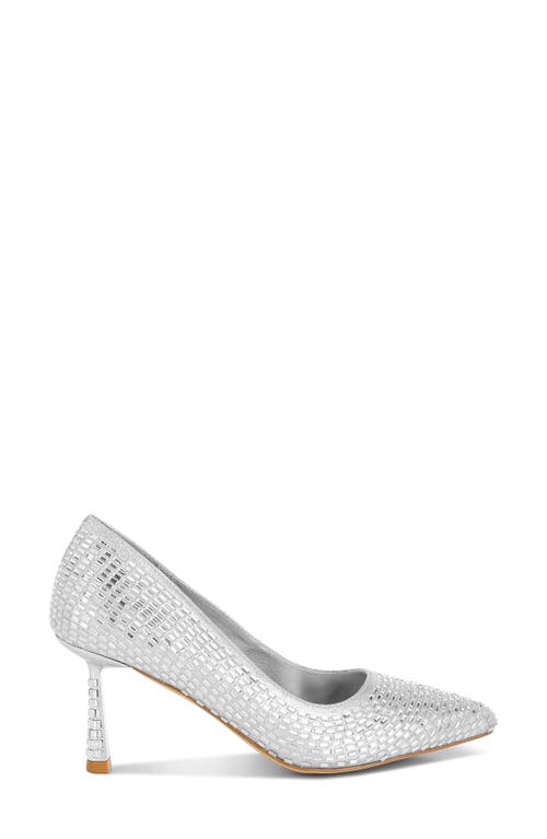 Shop London Rag Benjamins Rhinestone Pump In Silver