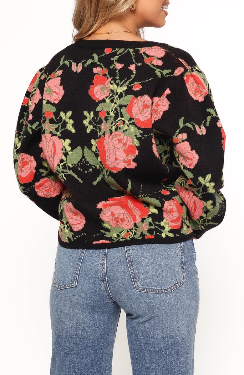 Petal & Pup Reeva Floral Jacquard Cardigan, Alternate, color, 