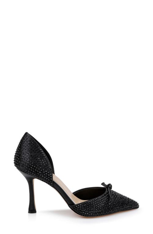 Jewel Badgley Mischka Women's Grace Evening Pump Women's Shoes In Black Satin