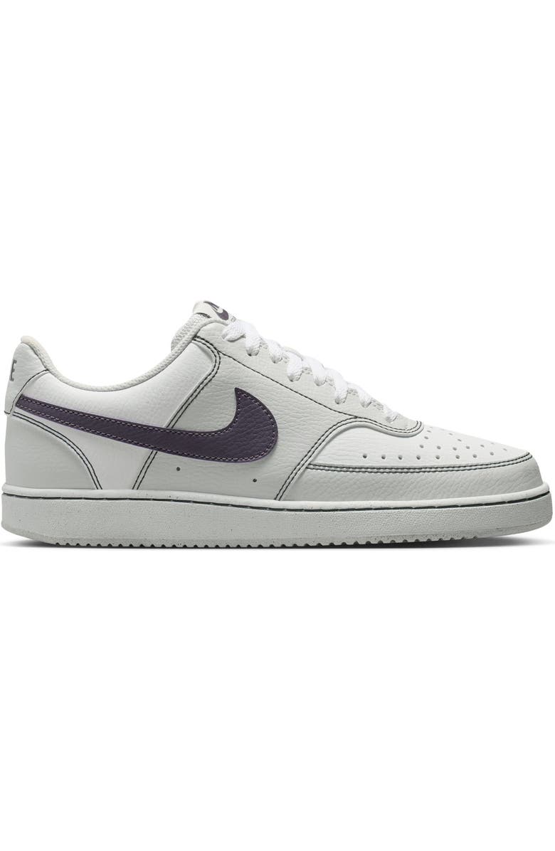 Nike Court Vision Low Sneaker, Alternate, color, Vast Grey/ Dark Raisin/ White