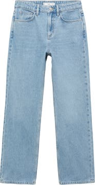 MANGO Matilda Mid Rise Straight Leg Jeans