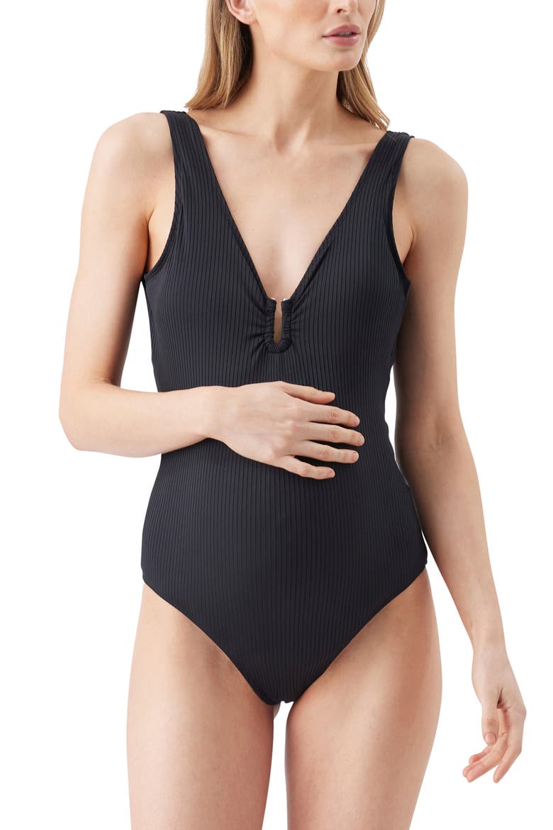 Havana Rib One Piece, Main, color, Black