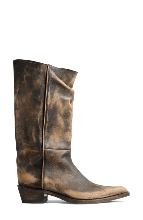 Khaite Clive Leather Boots In Black