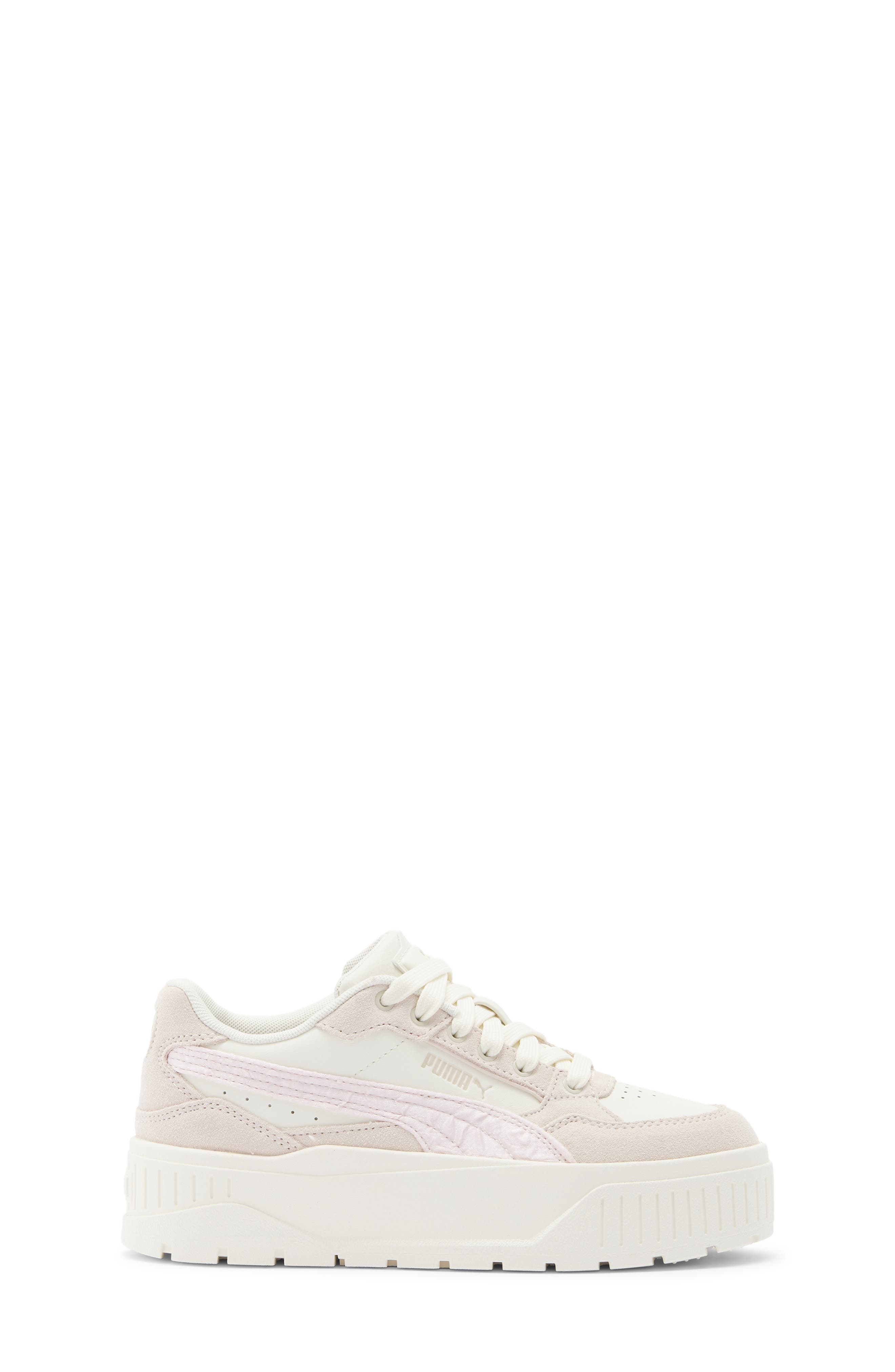 PUMA Kids' Karmen II Idol Platform Sneaker, Alternate, color, Frosted Ivory/ Island Pink