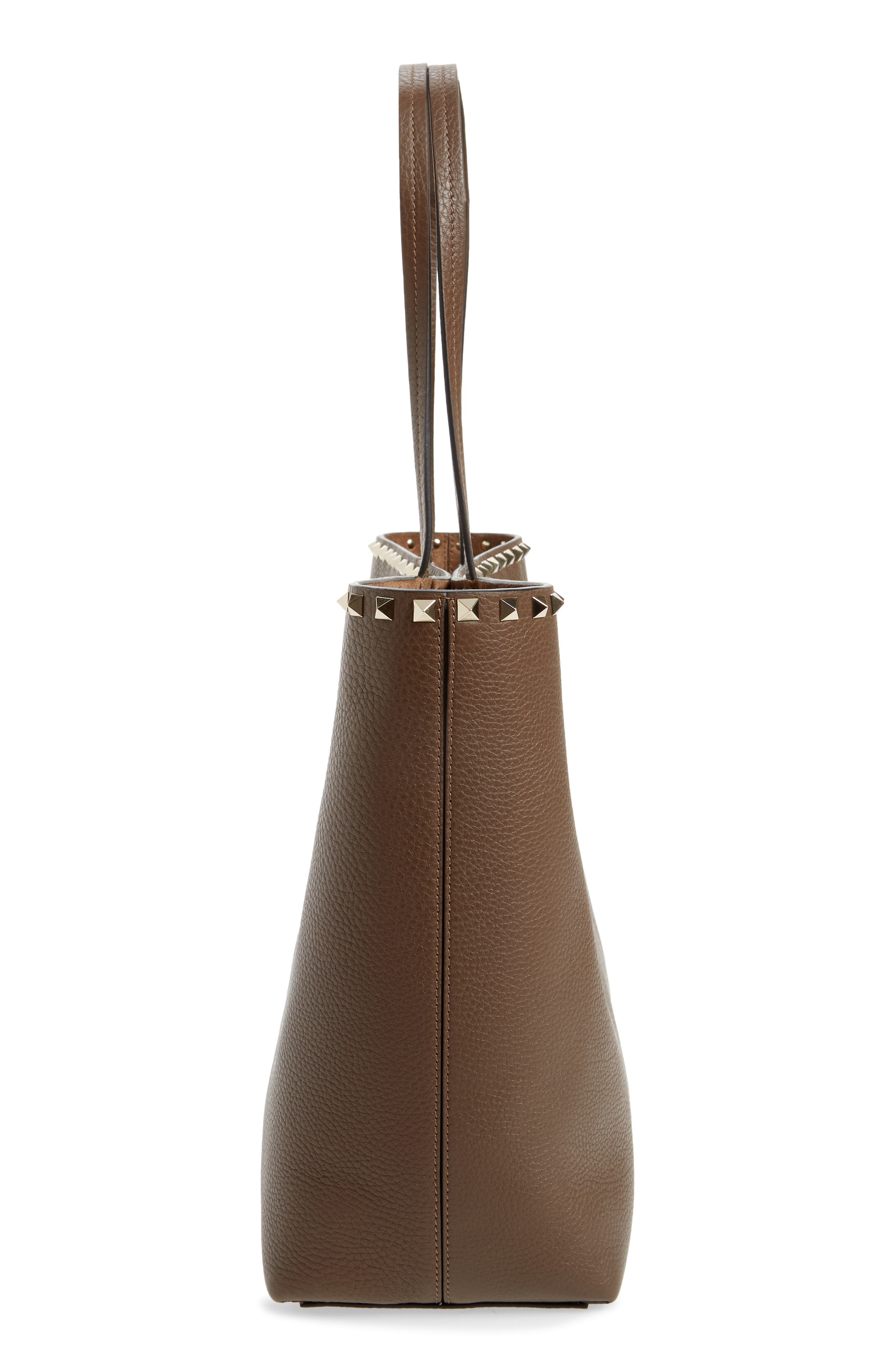  Valentino Garavani Rockstud Leather Tote, Alternate, color, 