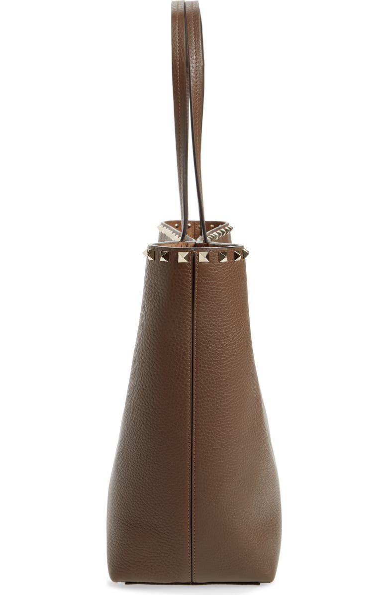 Valentino Garavani Rockstud Leather Tote, Alternate, color,