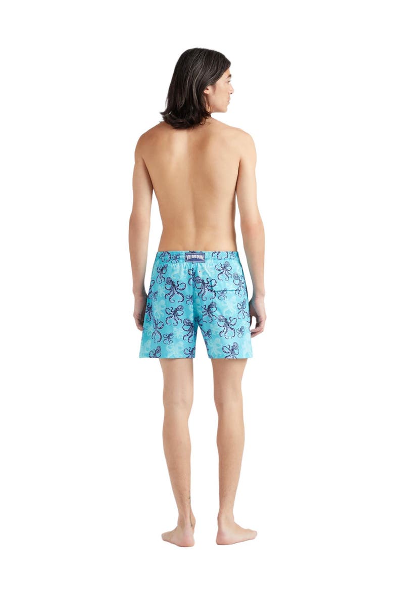 Men's Poulpes Stretch Swim Shorts, Alternate, color, BORA BORA