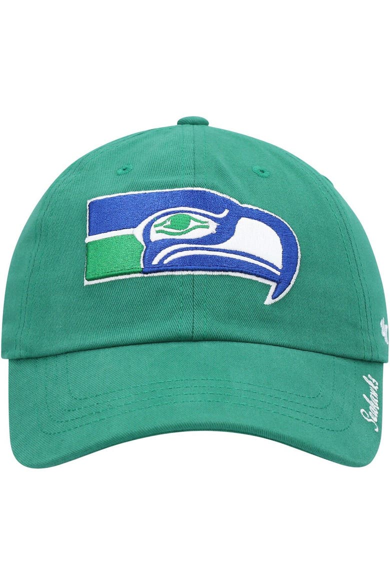 Women's '47 Green Seattle Seahawks Miata Clean Up Legacy Adjustable Hat, Alternate, color, Green