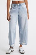 PTCL Low Loose Distressed Barrel Leg Jeans