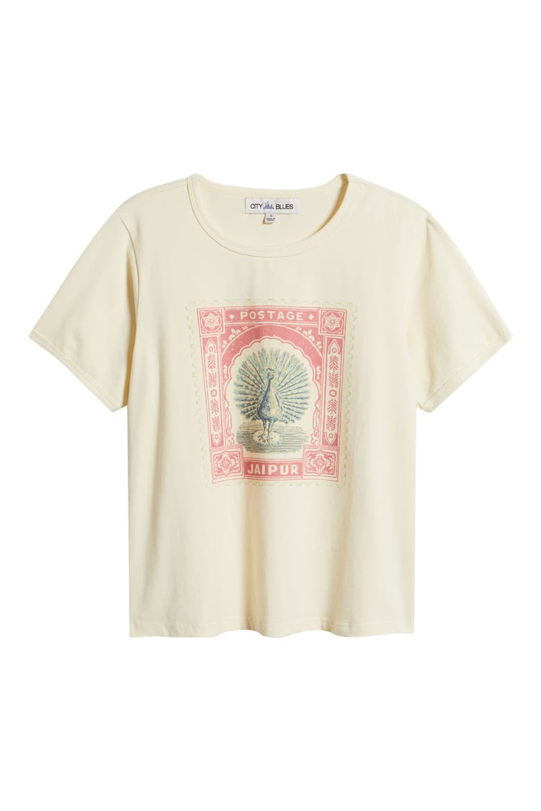 Cotton Blend Graphic T-Shirt, Alternate, color, PEARL