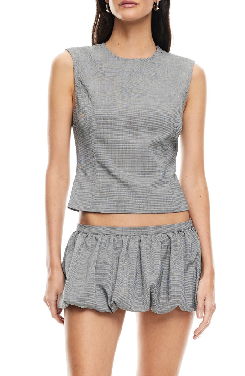 LIONESS Countryside Plaid Backless Top, Main, color,