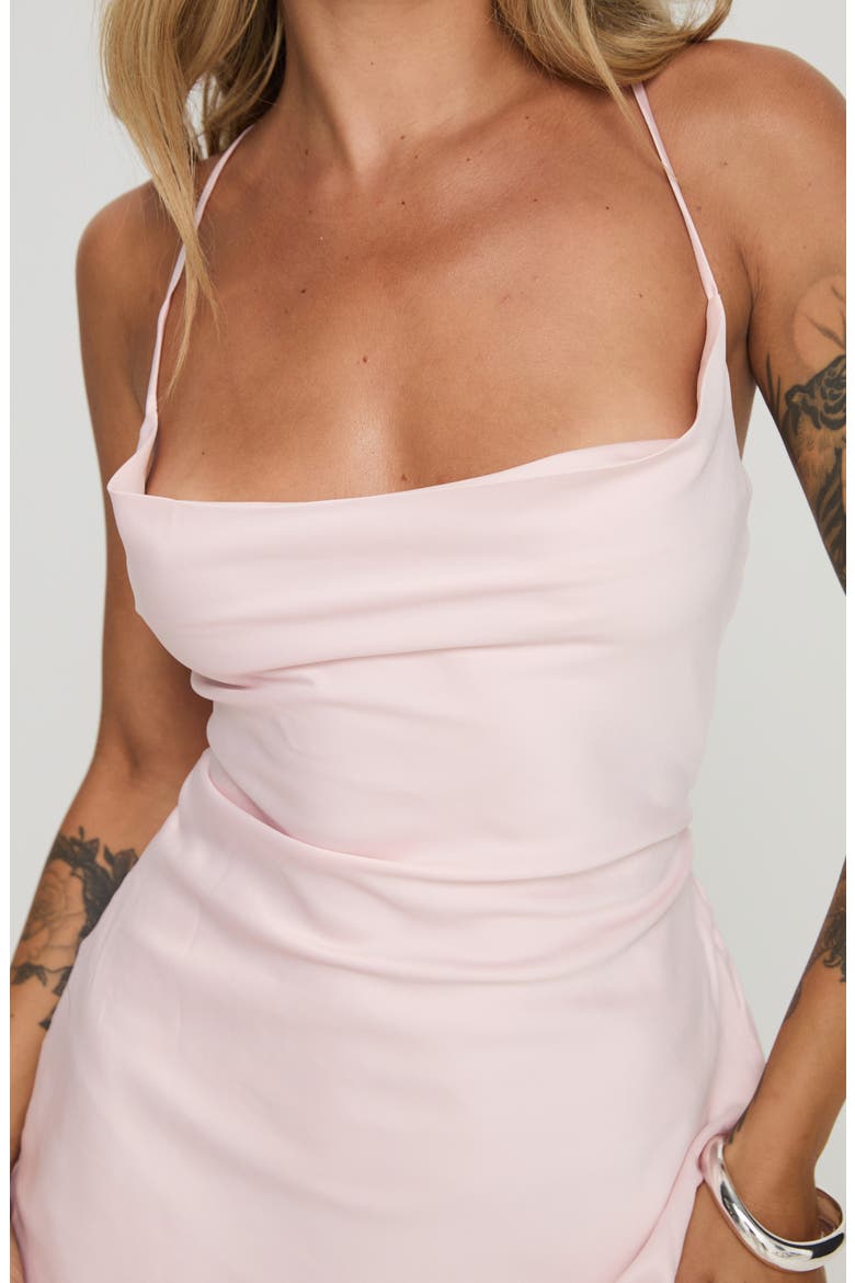 Celena Recycled Polyester Minidress, Alternate, color, LIGHT/ PASTEL PINK