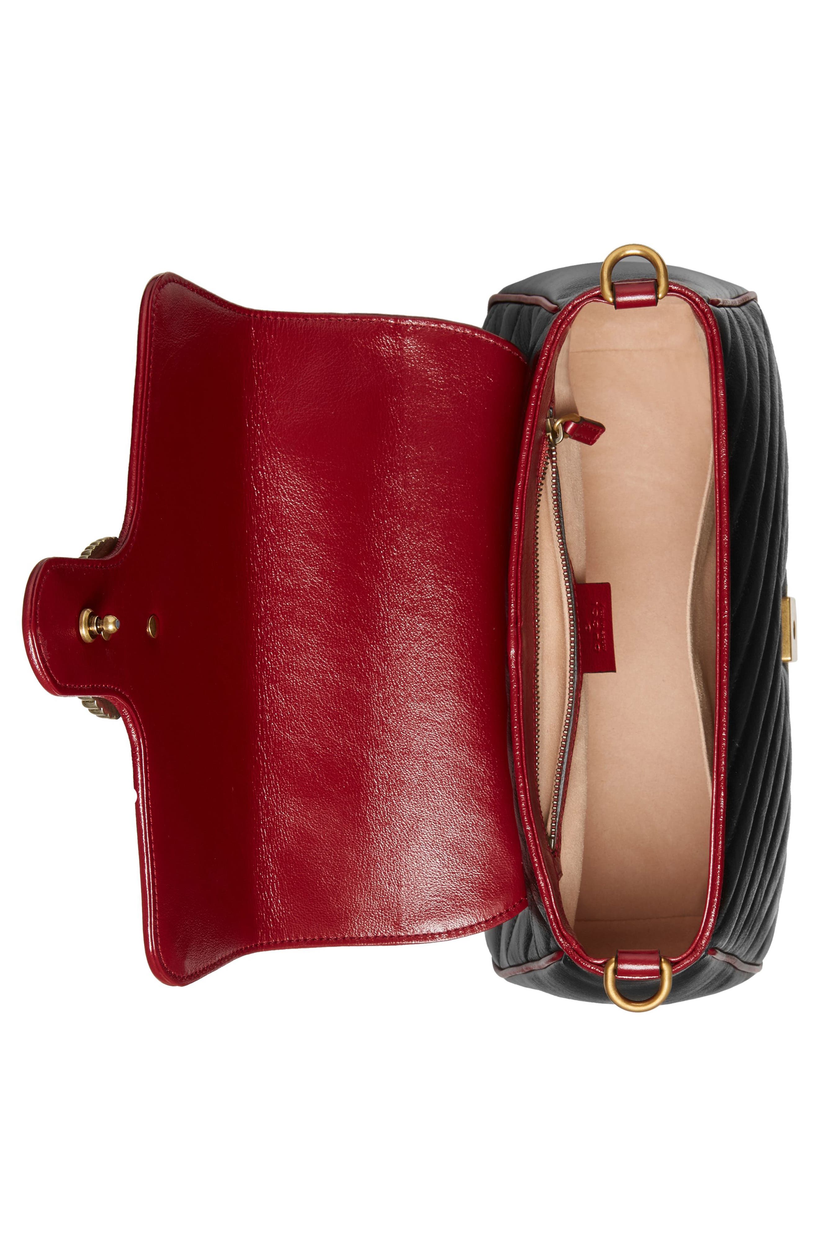 Gucci Small GG 2.0 Matelassé Leather Top Handle Bag, Alternate, color, 