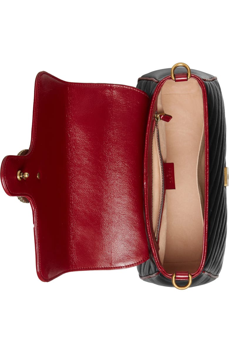 Gucci Small GG 2.0 Matelassé Leather Top Handle Bag, Alternate, color,