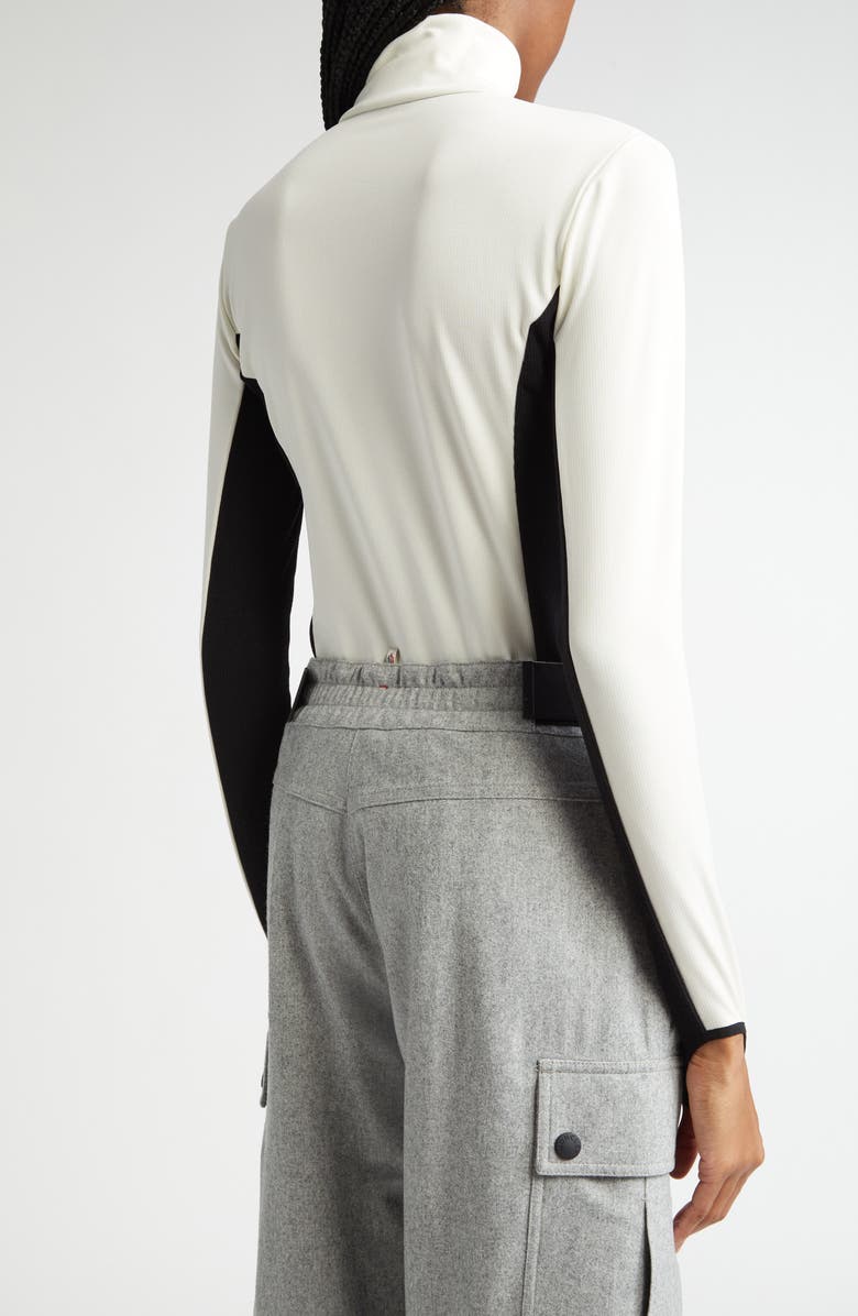 Moncler Grenoble Colorblock Long Sleeve Quarter Zip Ski Top, Alternate, color, 