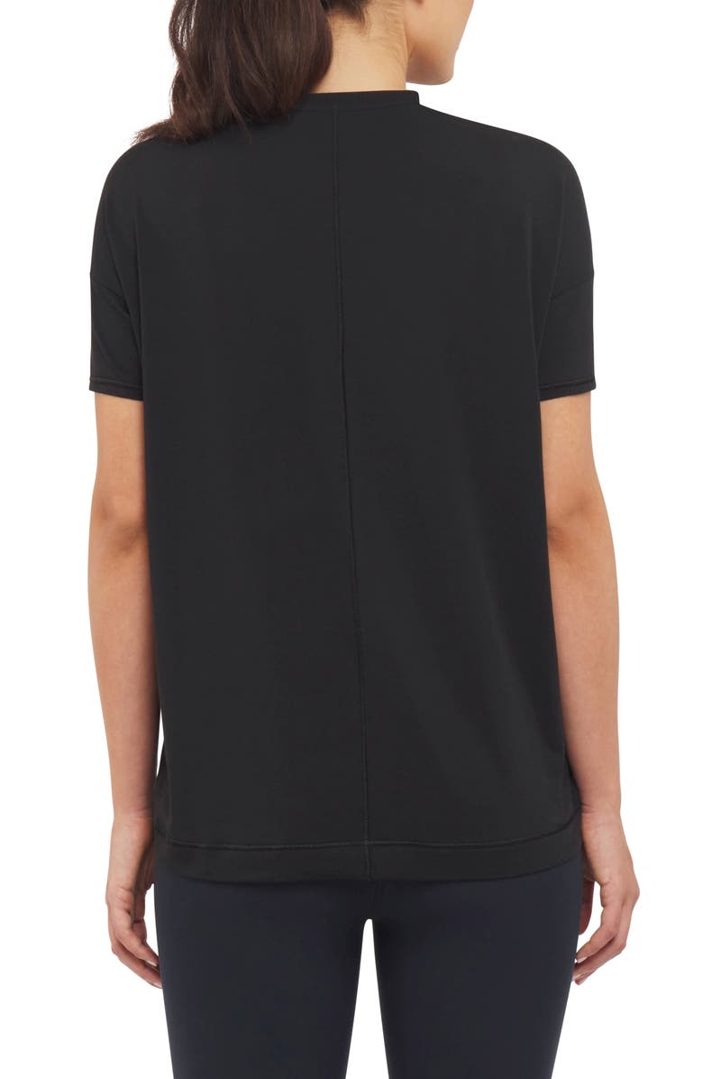 SPANX<sup>®</sup> Supernatural Flow Short Sleeve Cotton Blend Top, Alternate, color, 