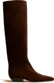 Khaite Marfa Suede Knee High Boot