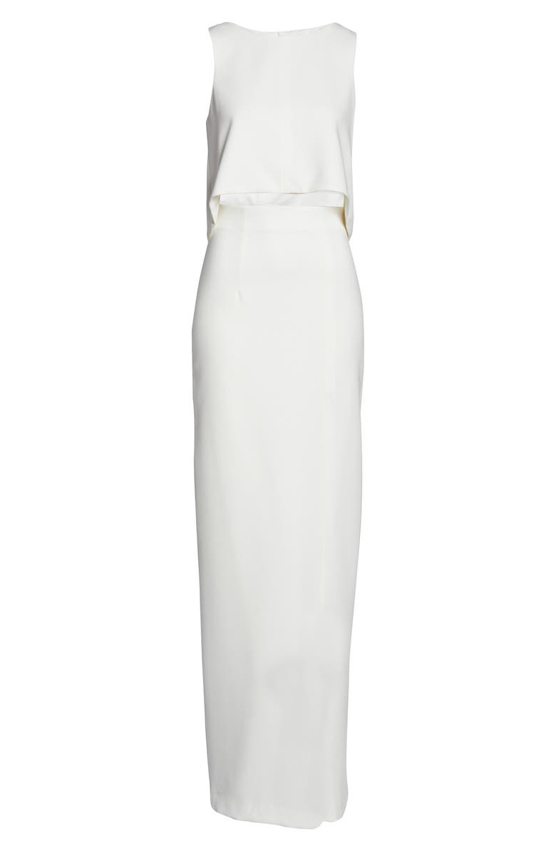 Black Halo Kacie Two-Piece Sleeveless Maxi Dress, Alternate, color, 