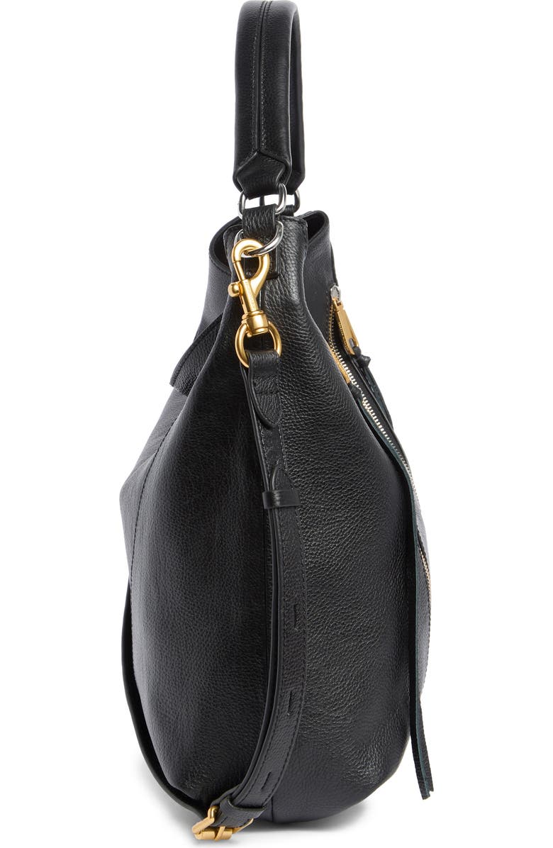 Rebecca Minkoff Moto Double Zip Hobo Shoulder Bag, Alternate, color,