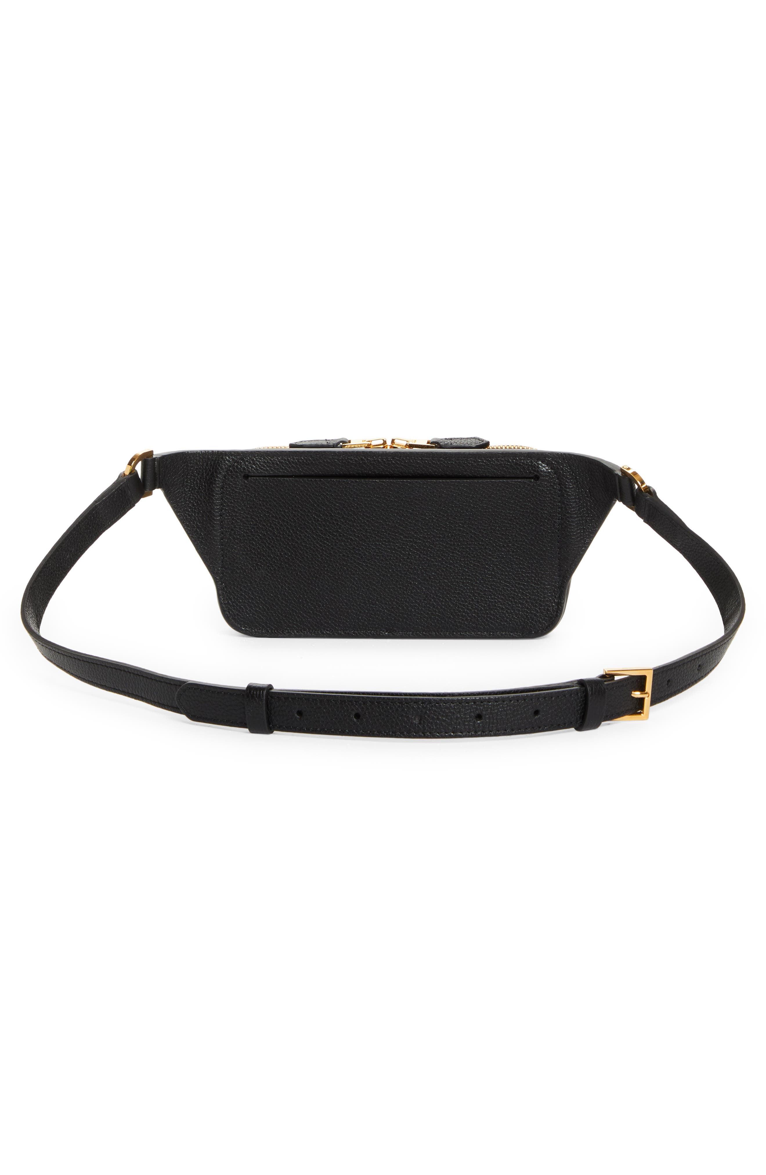 TOM FORD Small Croc Embossed Waist Bag, Alternate, color, 