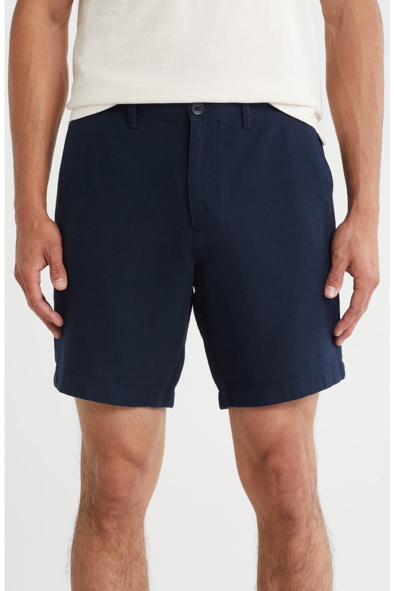 Cotton Shorts, Main, color, DARK SAPPHIRE