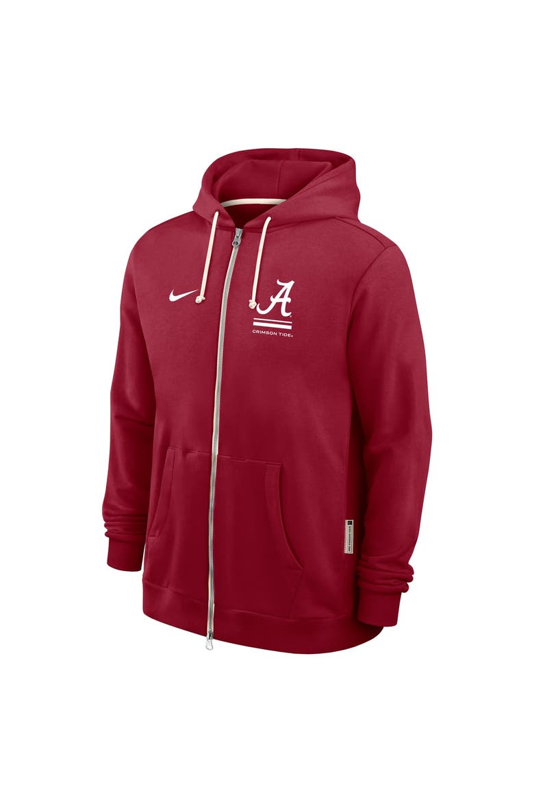 Men's Nike  Crimson Alabama Crimson Tide 2026 Sideline Standard Issue Dri-FIT Full-Zip Hoodie, Alternate, color, Crimson