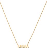 MADE BY MARY Solid Gold Mama Necklace