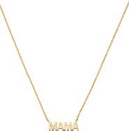 MADE BY MARY Solid Gold Mama Necklace