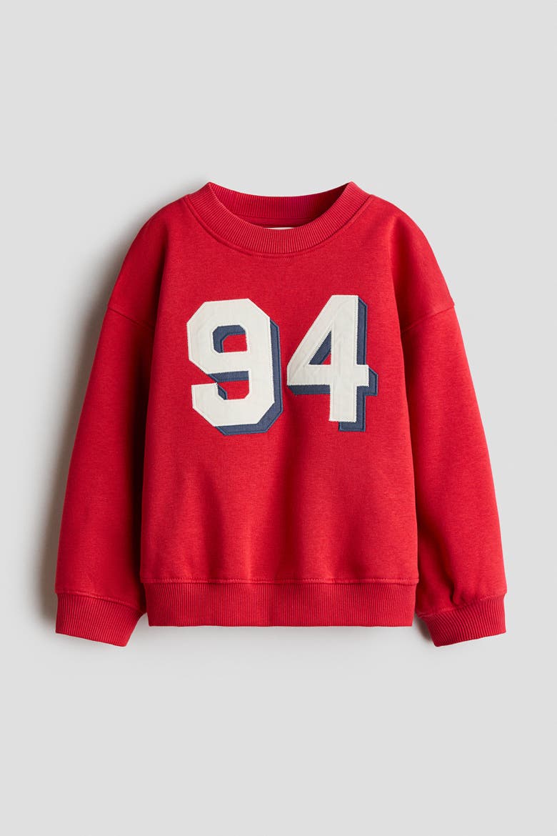 Printed Sweatshirt, Alternate, color, Red/94