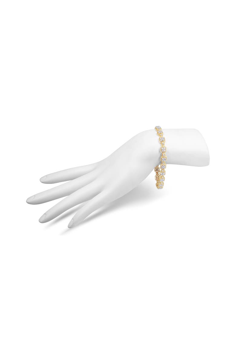 10K Yellow Gold 2.0 Cttw Diamond Square Link Bracelet - ", Alternate, color, Yellow