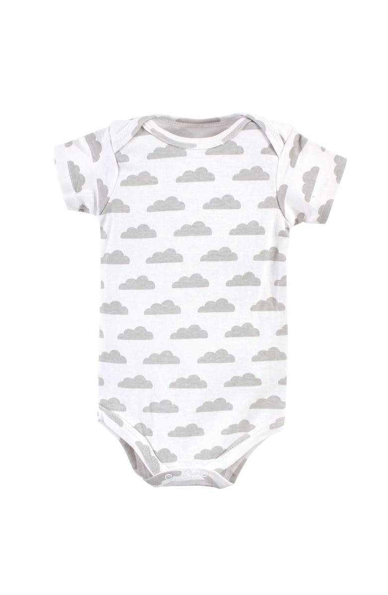 Luvable Friends Essential 5-Piece Bodysuit Set, Alternate, color, Boy Basic Elephant