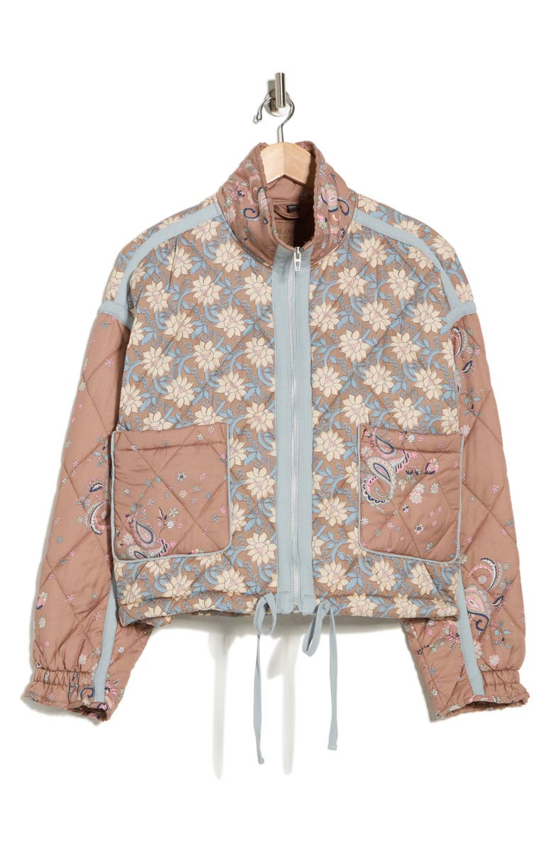 BLANKNYC Bloom Bash Quilted Bomber Jacket, Alternate, color, Paisley Petal
