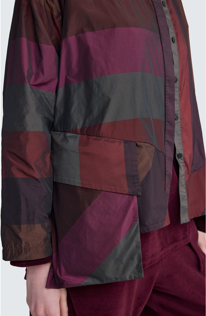 LUUKAA Vivienne Asymmetrical Shirt, Alternate, color, Dark Scarlet