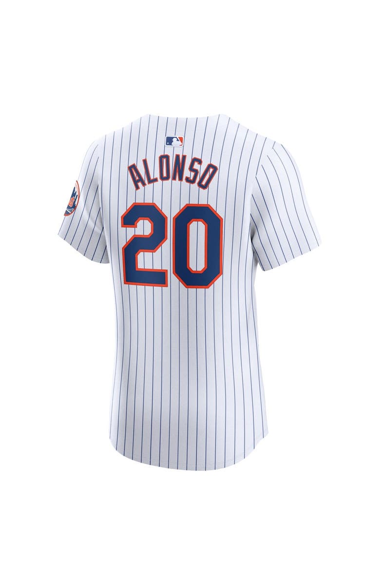 Nike Men's Nike Pete Alonso White New York Mets Home Elite Jersey, Alternate, color, White