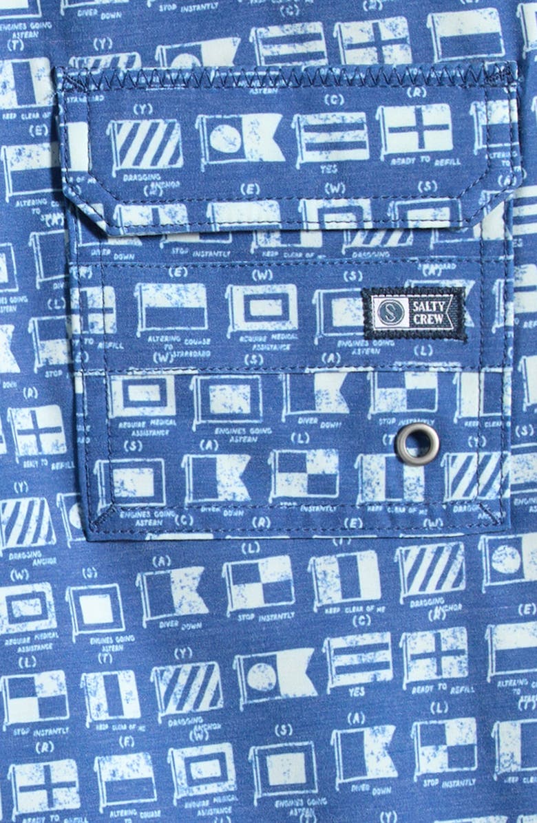 Salty Crew Kids' Crew Volley Swim Trunks, Alternate, color, True Navy