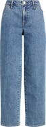 CITY BLUES Slant Pocket Ankle Straight Leg Jeans