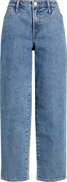 CITY BLUES Slant Pocket Ankle Straight Leg Jeans