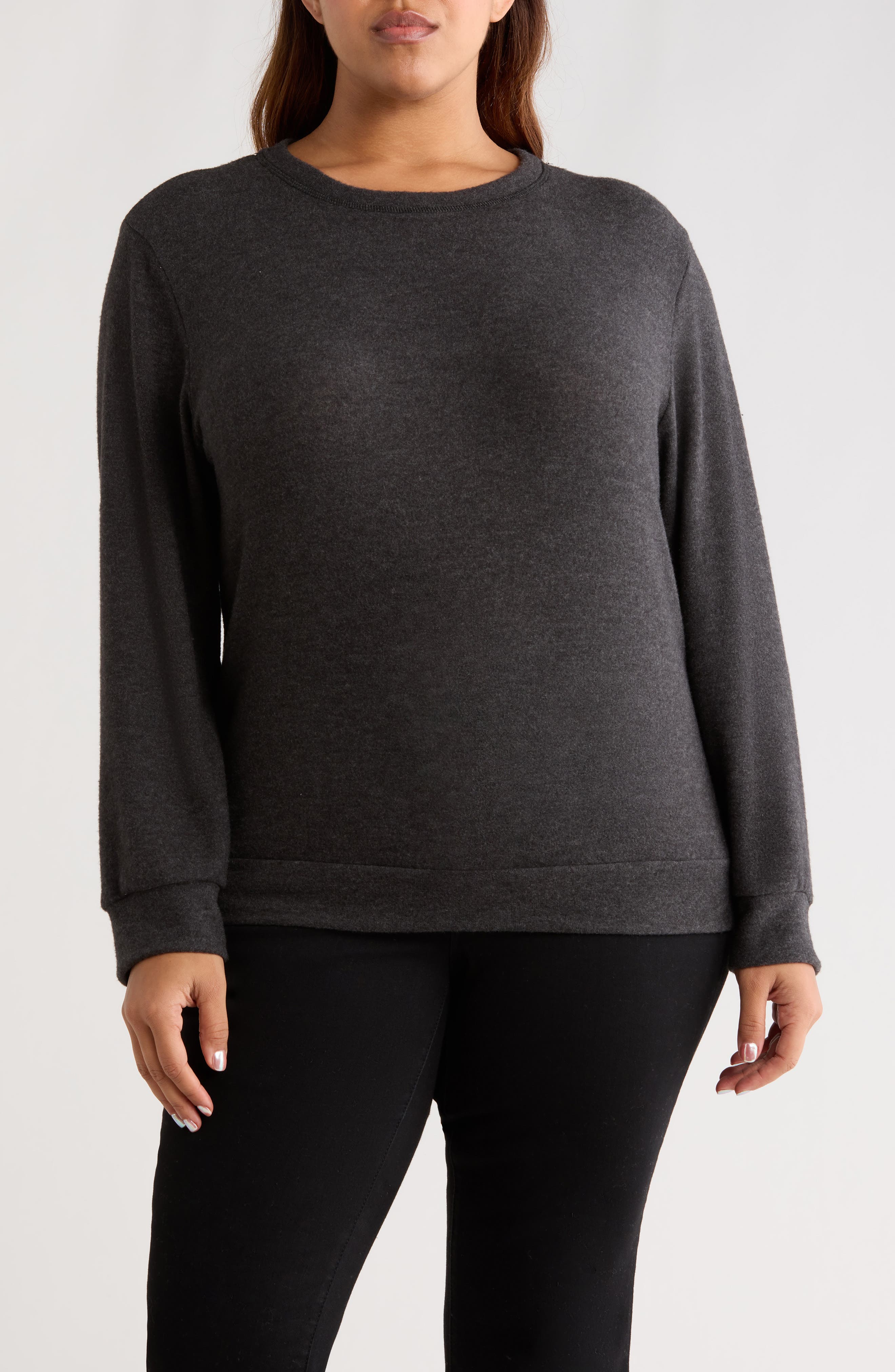 Hacci Knit Crewneck Top
