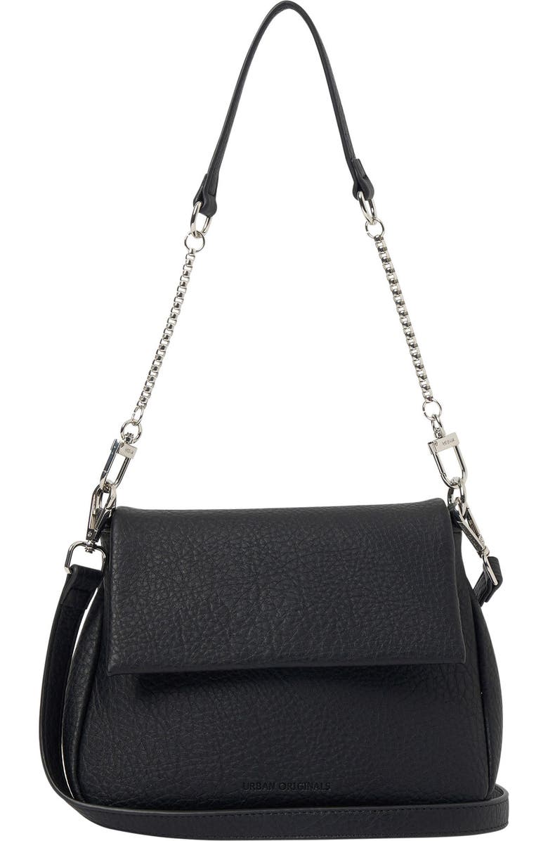 Urban Originals Wish List Vegan Leather Crossbody Bag, Main, color, Black