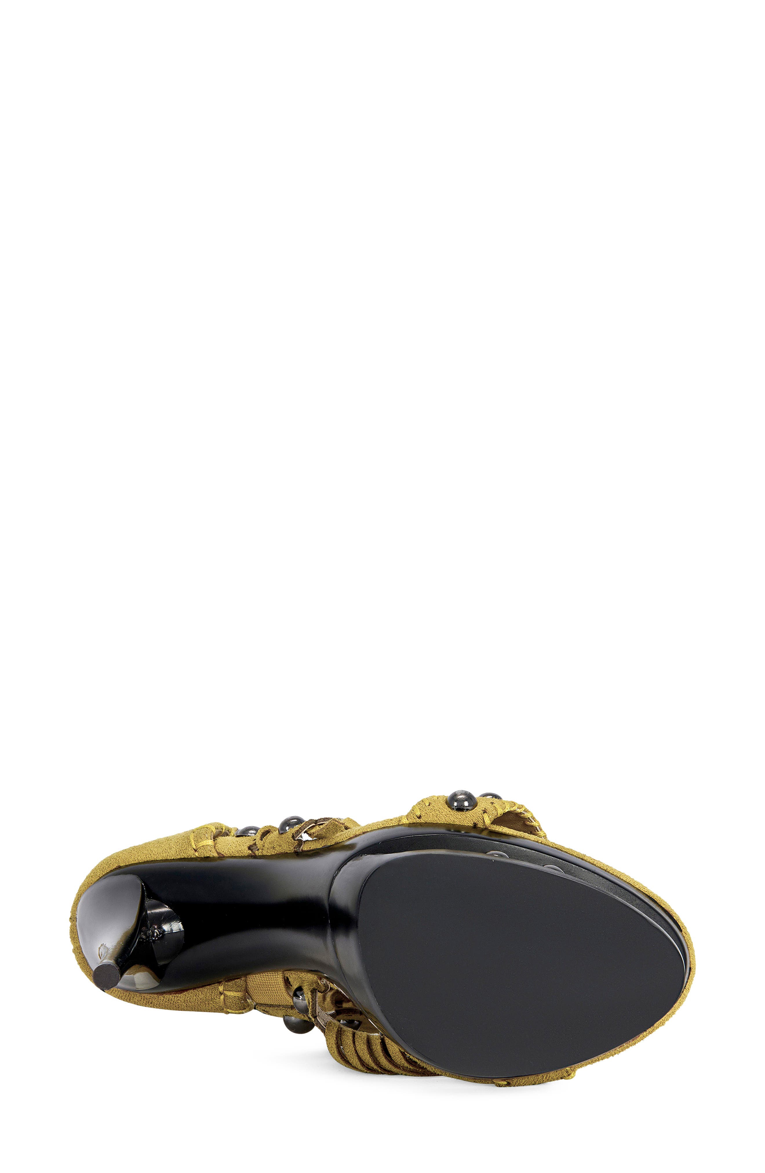 AZALEA WANG Marova Ankle Strap Sandal, Alternate, color, Mustard