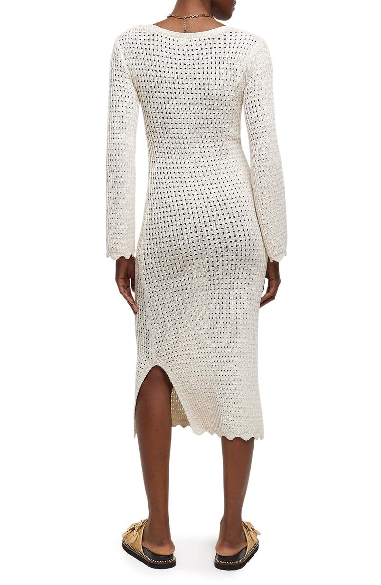 River Island Crochet Cover-Up Maxi Dress, Alternate, color,