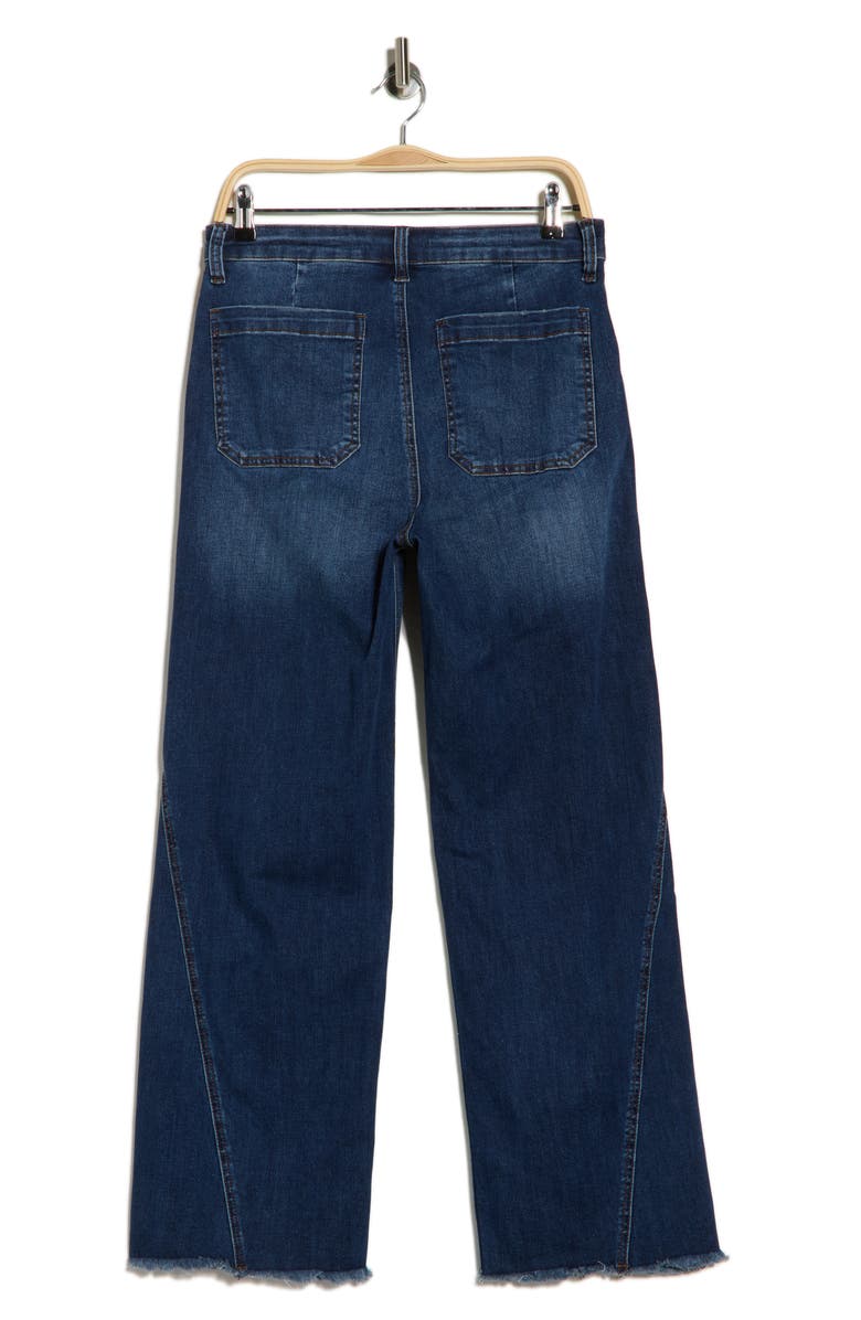 STS Blue Billie High Waist Fray Hem Wide Leg Jeans, Alternate, color, 