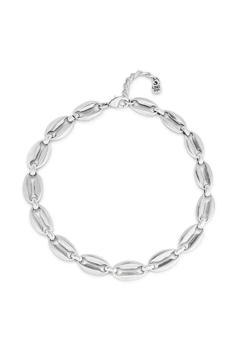 Short Link Chain Necklace, Main, color, Silver
