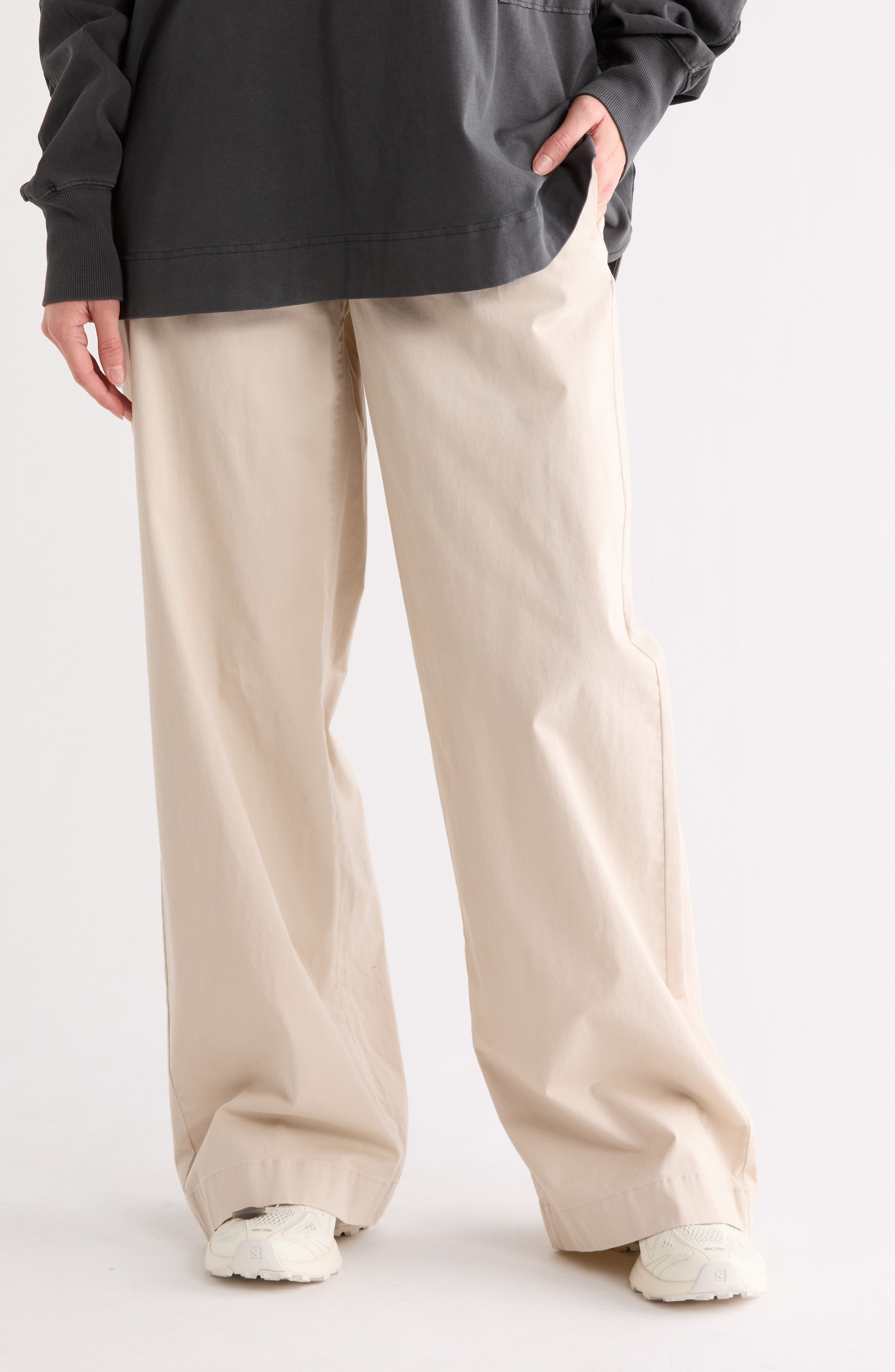 Washed Cotton Wide Leg Pants - image 3